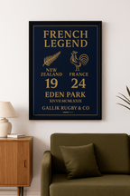 Affiche "French Legend – Eden Park 1979" – GALLIK RUGBY & CO Affiche