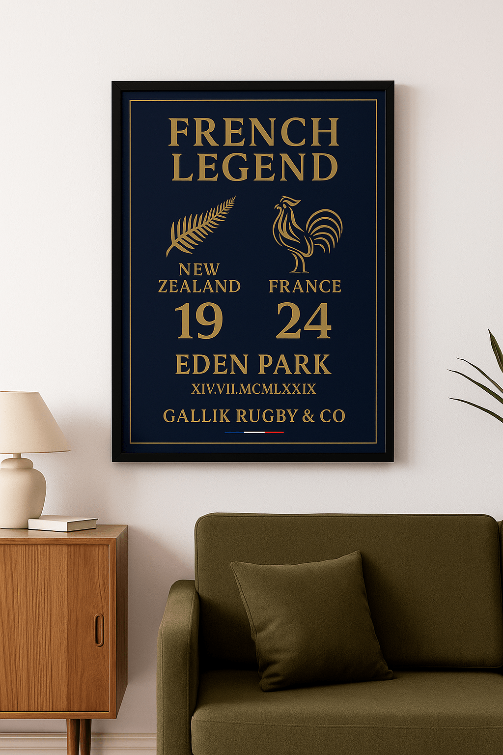 Affiche "French Legend – Eden Park 1979" – GALLIK RUGBY & CO Affiche