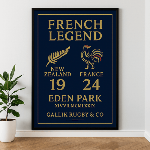 Affiche "French Legend – Eden Park 1979" – GALLIK RUGBY & CO Affiche