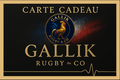 Carte Cadeau Gallik Rugby & Co – Offrez l’élégance du rugby français Carte Cadeau 50,00 €
