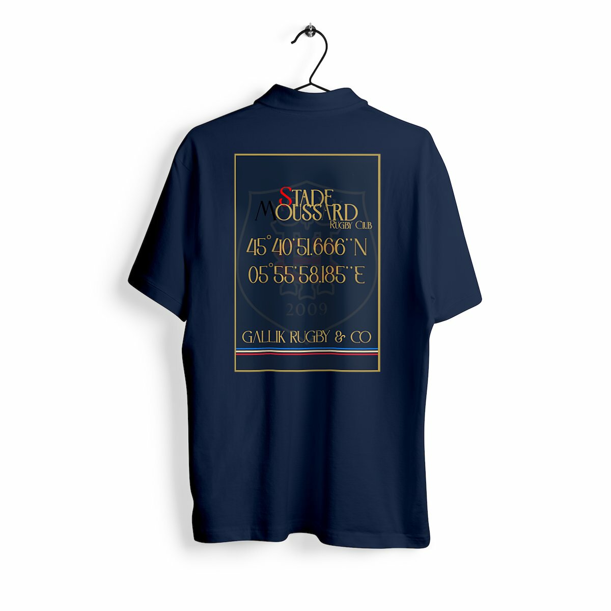 Polo Officiel Stade Moussard X Gallik Rugby Polo Marine / S