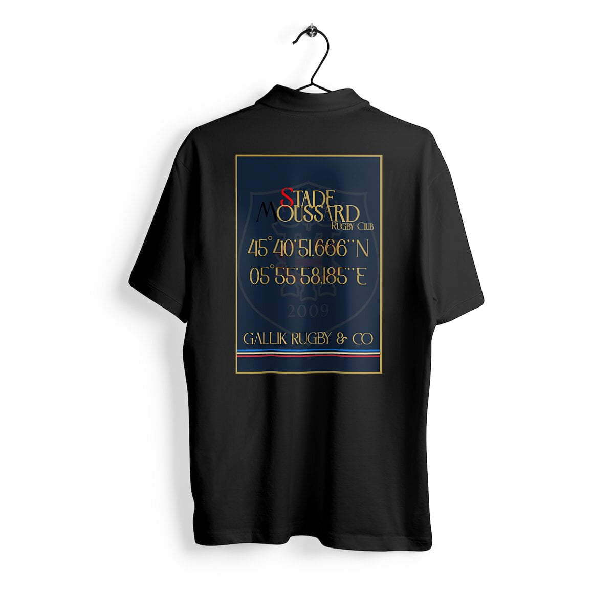Polo Officiel Stade Moussard X Gallik Rugby Polo Noir / S