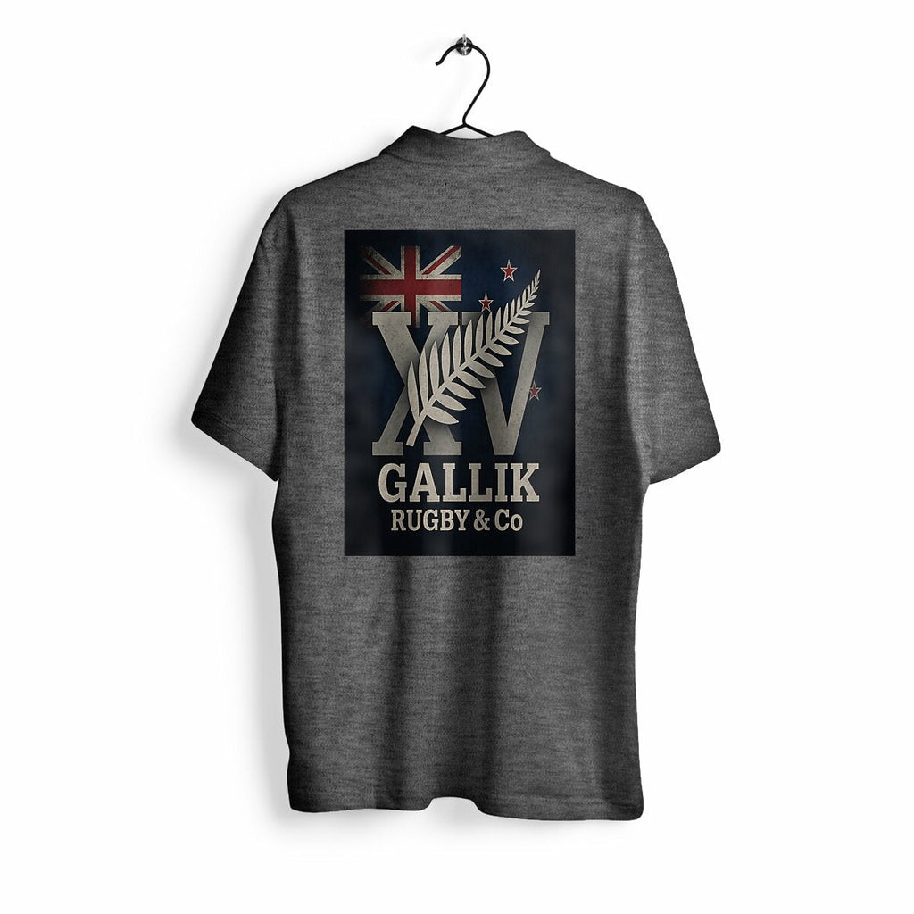 Polo Rugby - All Blacks - Gallik Rugby & Co Polo Gris chiné / S