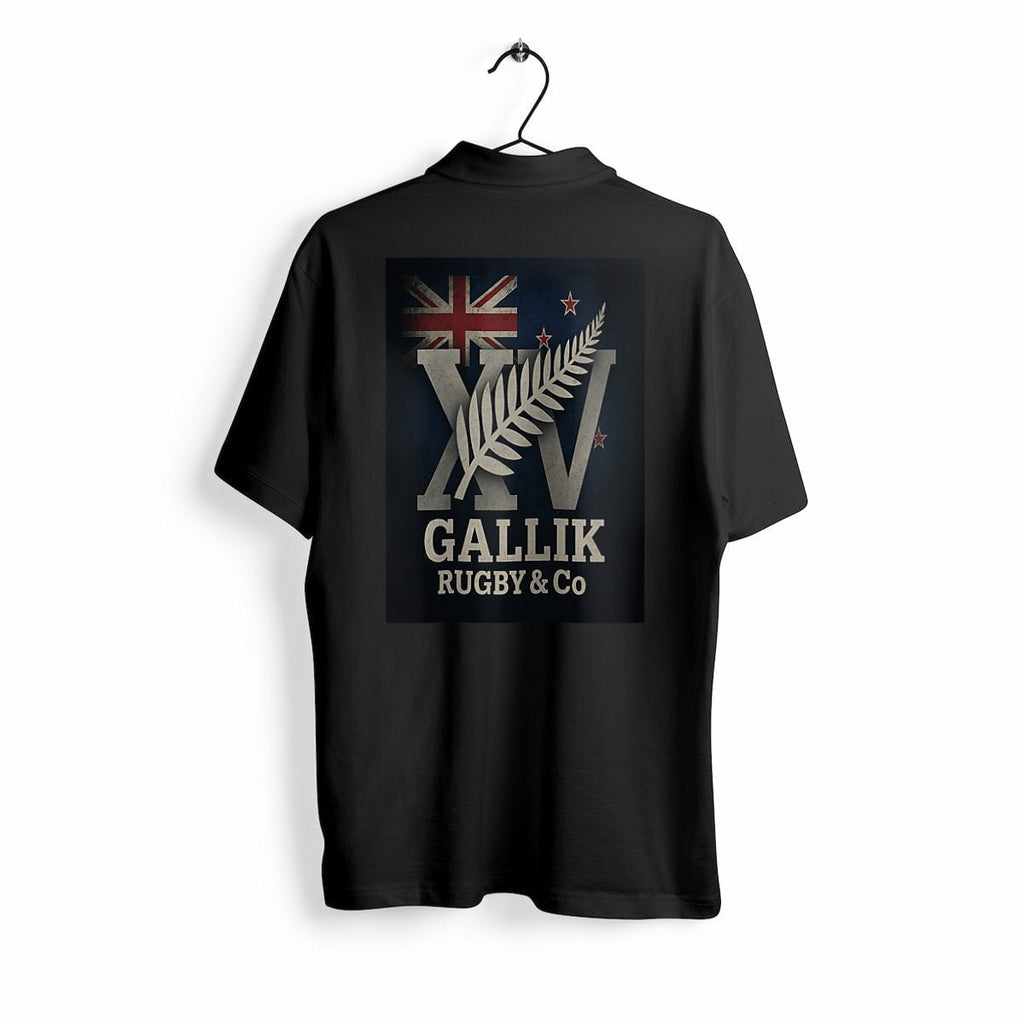 Polo Rugby - All Blacks - Gallik Rugby & Co Polo Noir / S