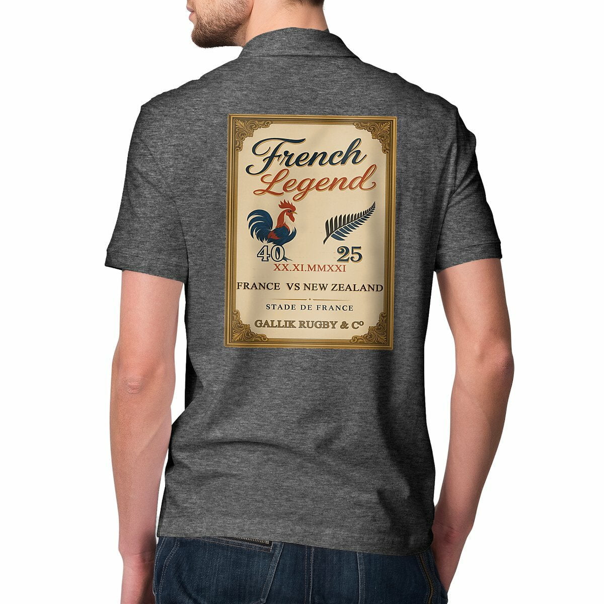 Polo Rugby "French Legend" – Stade de France – GALLIK RUGBY & CO Polo