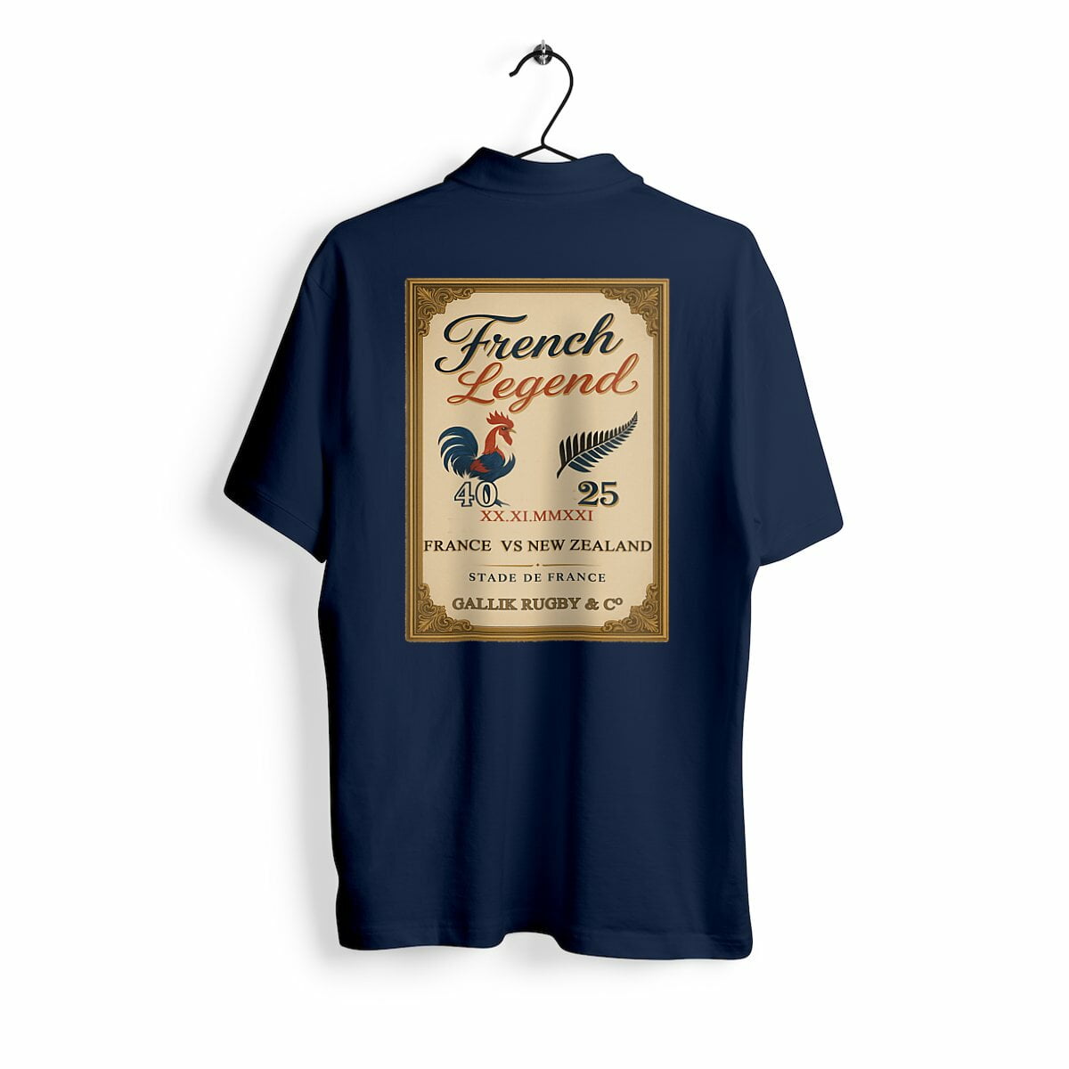Polo Rugby "French Legend" – Stade de France – GALLIK RUGBY & CO Polo Marine / S