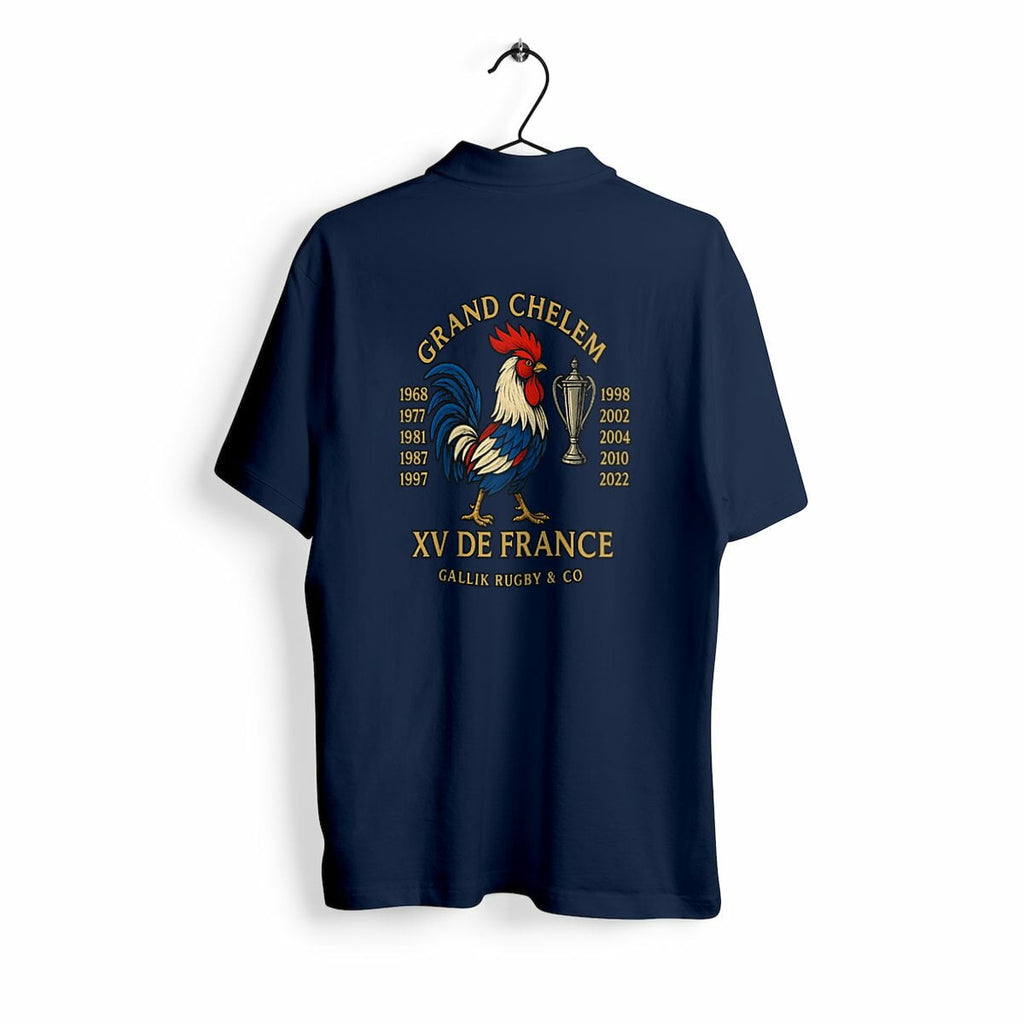 Polo Rugby "Grand Chelem" – XV de France – GALLIK RUGBY & CO Polo Marine / S