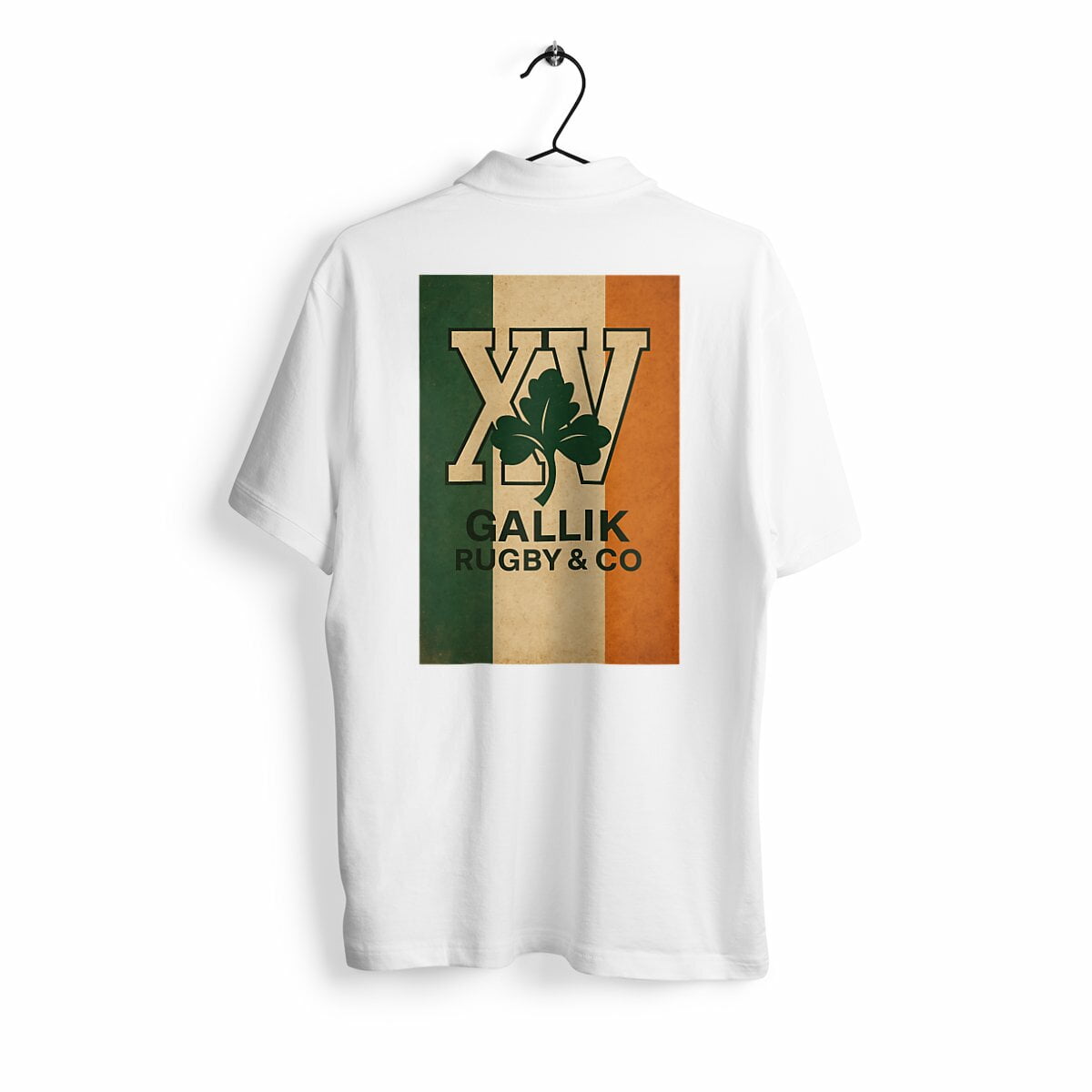 Polo Rugby - Irlande - Gallik Rugby Polo Blanc / S