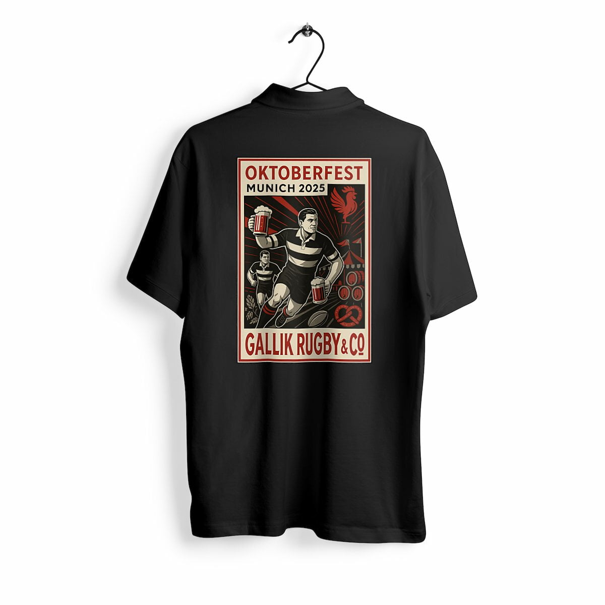 Polo Rugby - Oktoberfest - Stade Moussard X Gallik Rugby Polo Noir / S