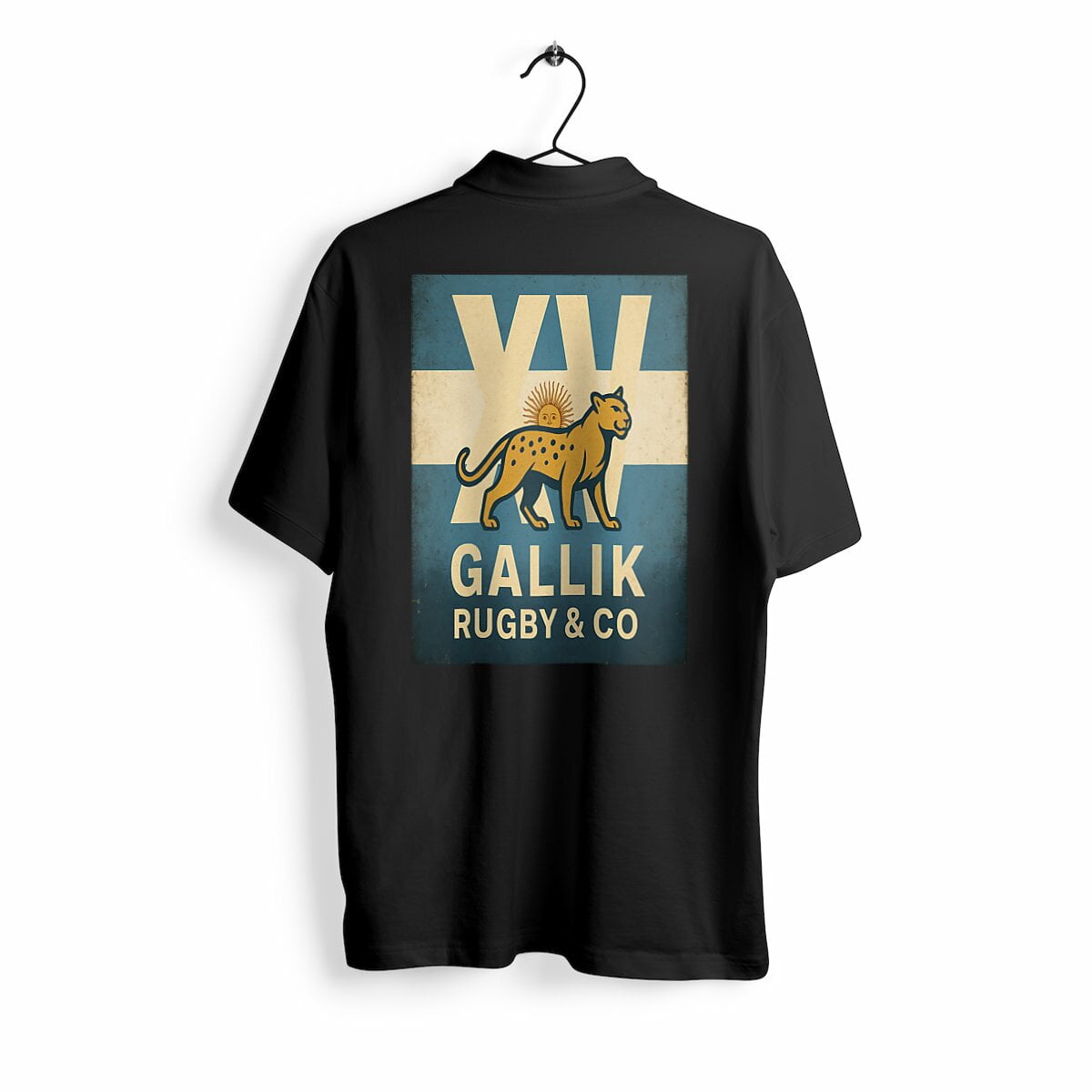 Polo Rugby - Pumas - Gallik Rugby Polo Noir / S