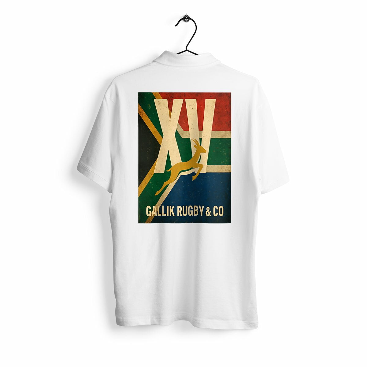 Polo Rugby - Springboks- Gallik Rugby Polo Blanc / S