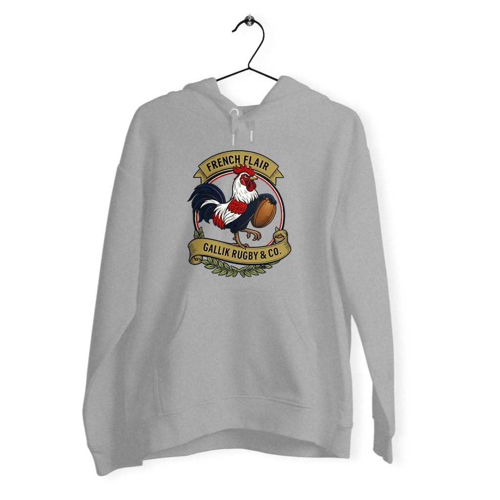 Sweat à Capuche - French Flair - Gallik Rugby Sweat Gris / XS