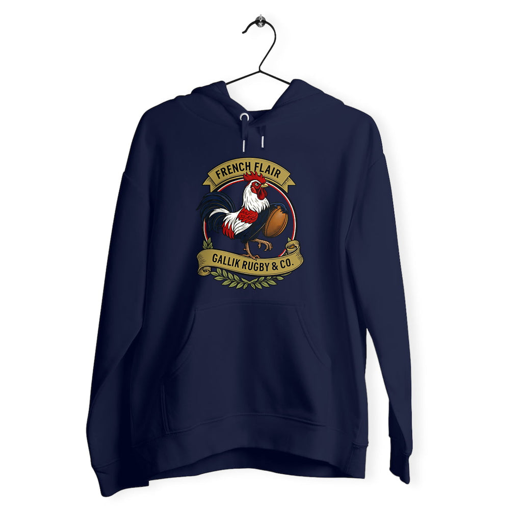 Sweat à Capuche - French Flair - Gallik Rugby Sweat Marine / XS
