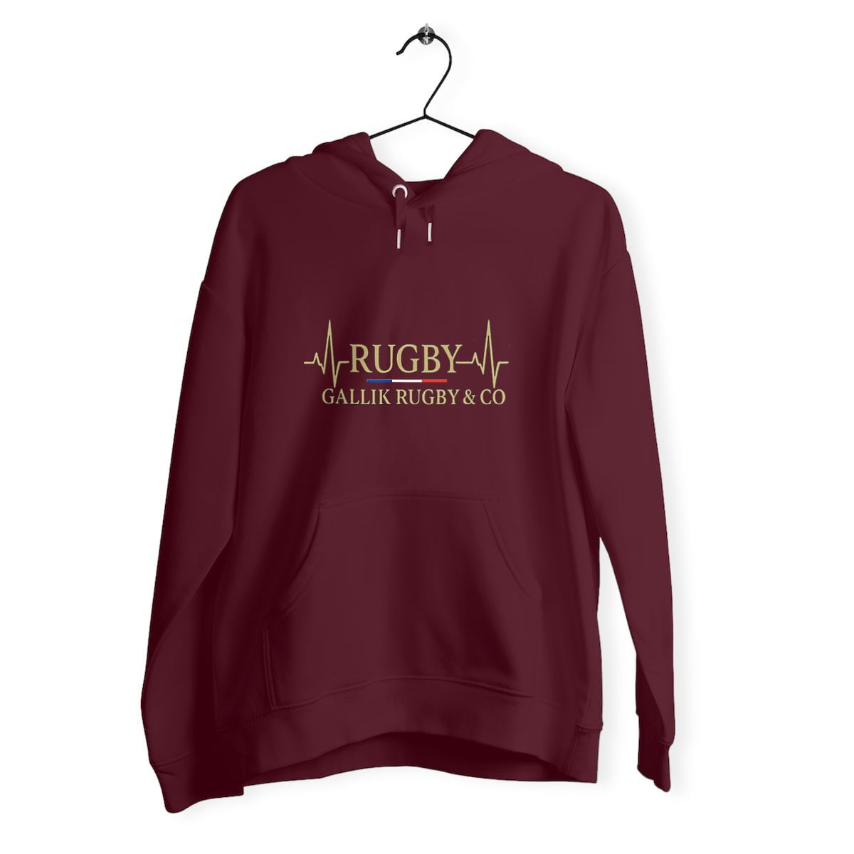 Sweat à Capuche Rugby - Cœur de Joueur - Gallik Rugby Sweat Bordeaux / XS
