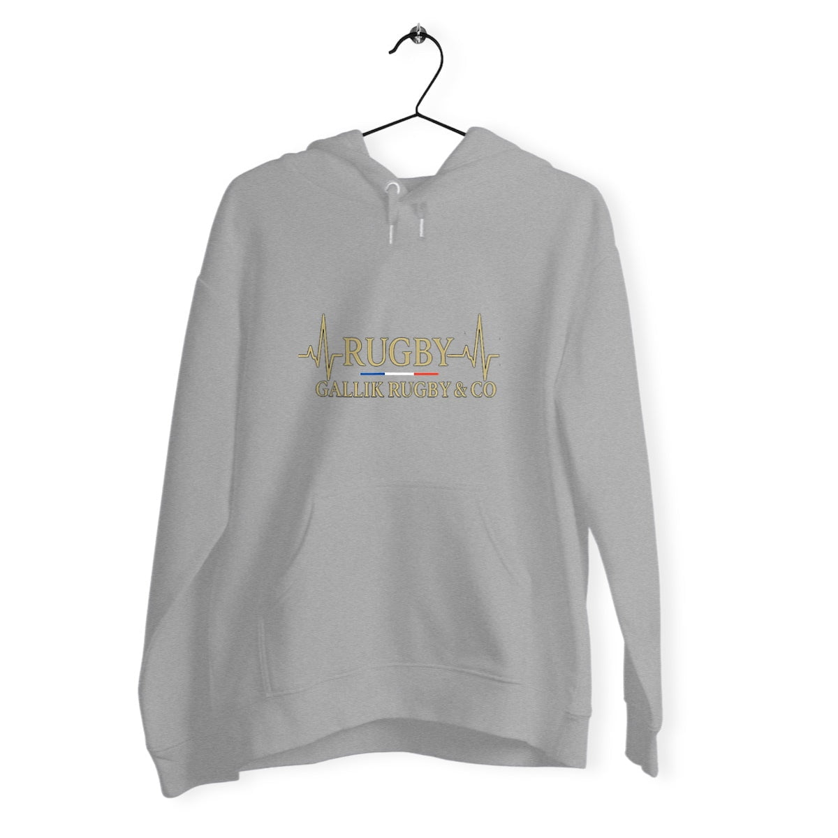 Sweat à Capuche Rugby - Cœur de Joueur - Gallik Rugby Sweat Gris / XS