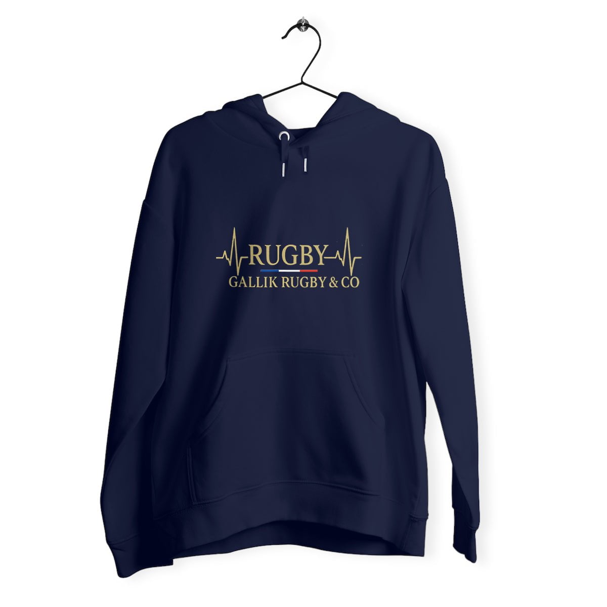 Sweat à Capuche Rugby - Cœur de Joueur - Gallik Rugby Sweat Marine / XS