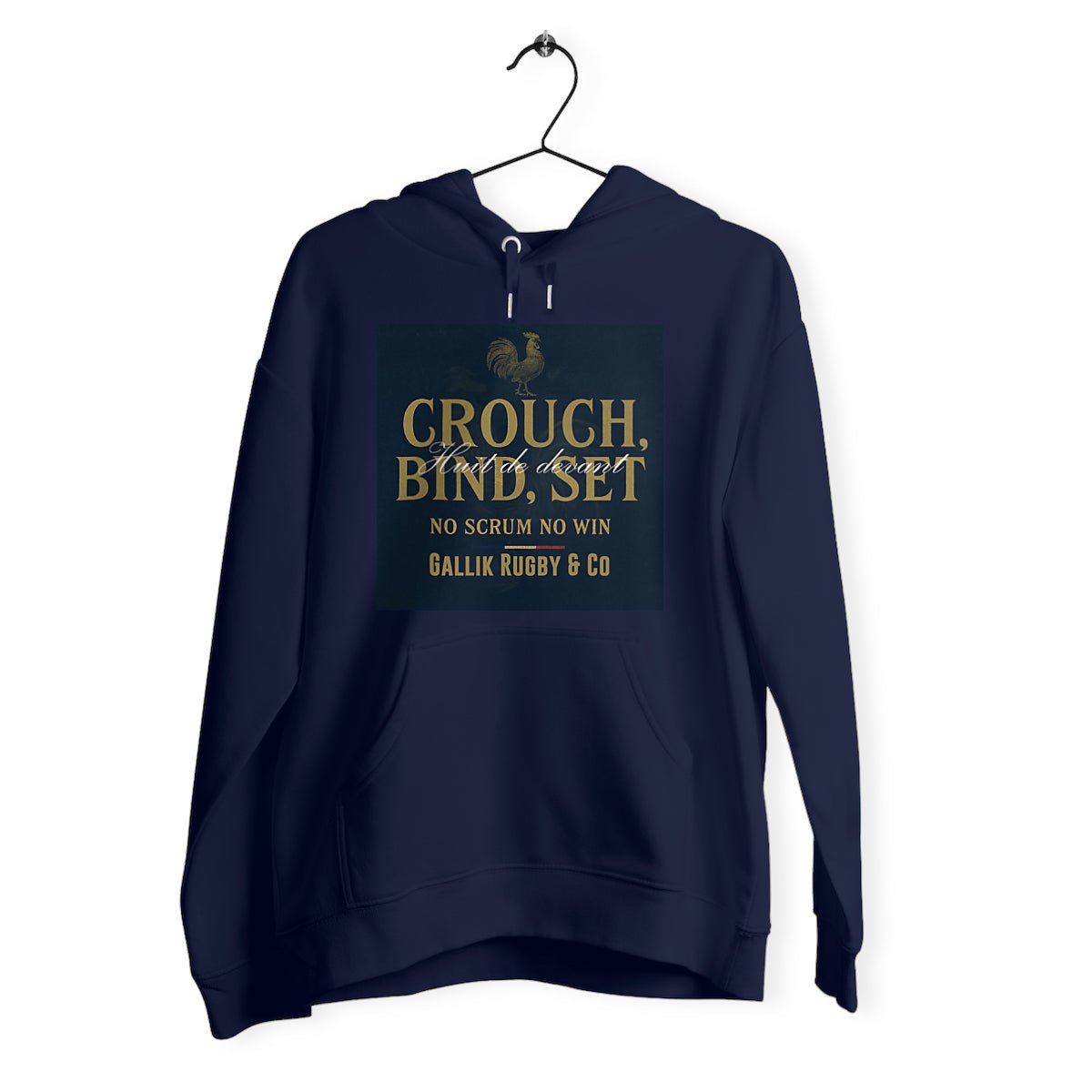 Sweat à Capuche Rugby Vintage Scrum – Gallik Rugby & Co Sweat Marine / XS
