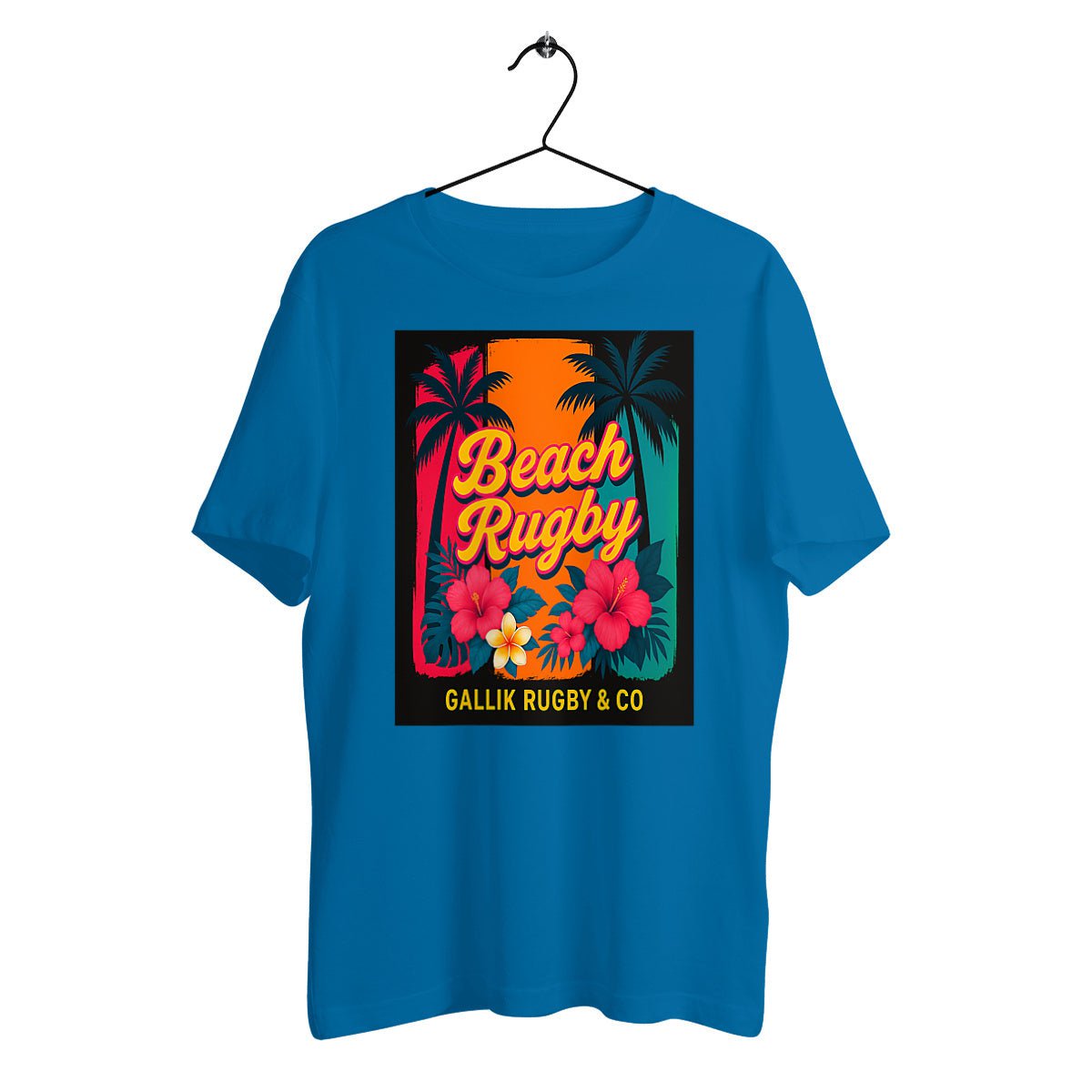 T-shirt "Beach Rugby" – GALLIK RUGBY & CO – Édition Été T-Shirt Bleu / XS