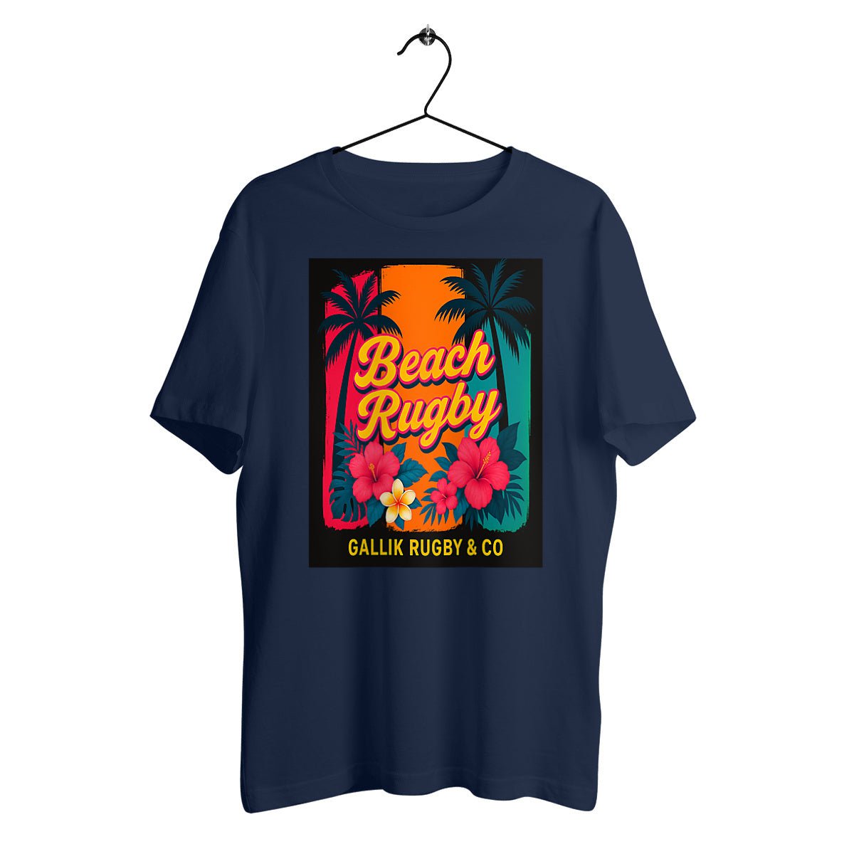 T-shirt "Beach Rugby" – GALLIK RUGBY & CO – Édition Été T-Shirt Marine / XS