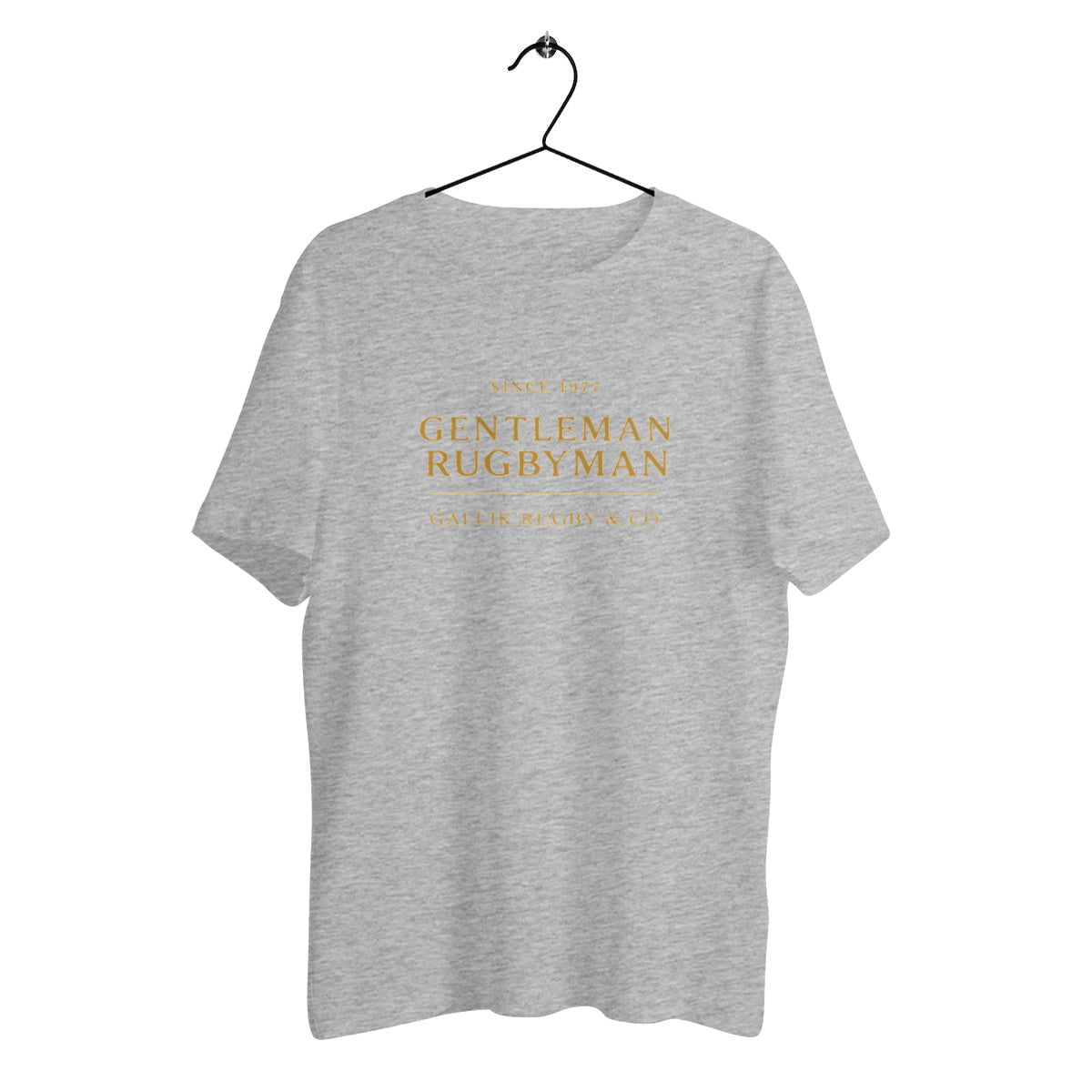T-shirt Gentleman Rugbyman – GALLIK RUGBY & CO T-Shirt Gris / XS