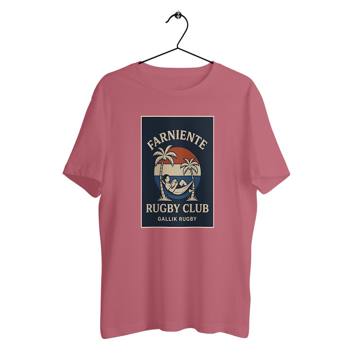T-shirt Rugby - Farniente Rugby Club - Gallik Rugby basic Rose / XS