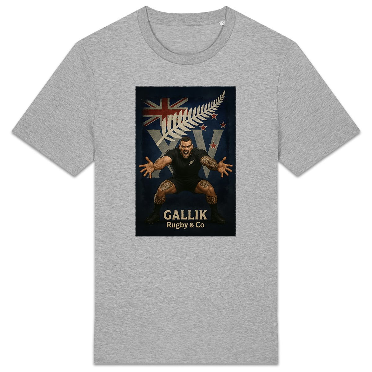T-shirt Rugby - Haka - Gallik Rugby basic Gris / XS