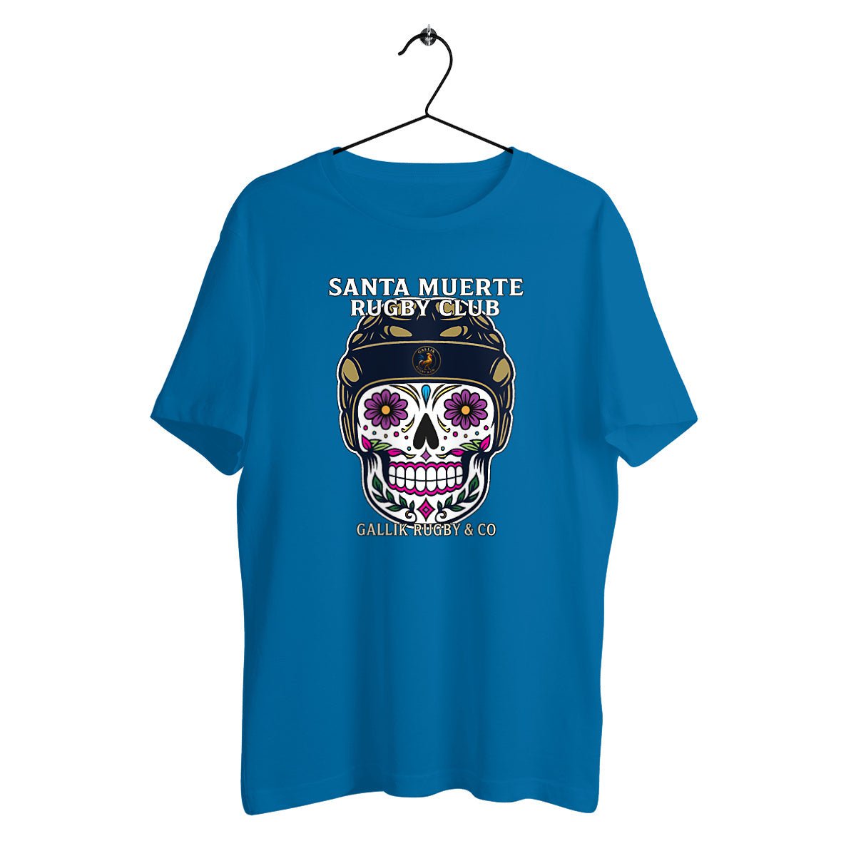 T-shirt Rugby “Santa Muerte Rugby Club” – GALLIK RUGBY & CO T-Shirt Bleu / XS