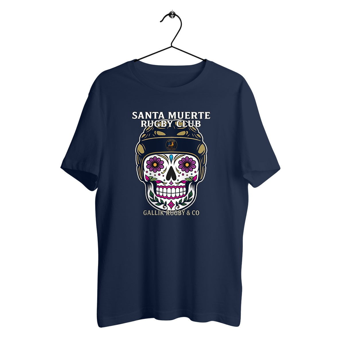 T-shirt Rugby “Santa Muerte Rugby Club” – GALLIK RUGBY & CO T-Shirt Marine / XS