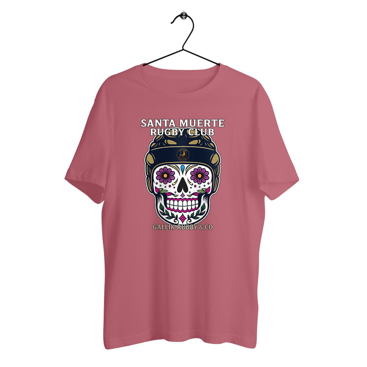 T-shirt Rugby “Santa Muerte Rugby Club” – GALLIK RUGBY & CO T-Shirt Rose / XS