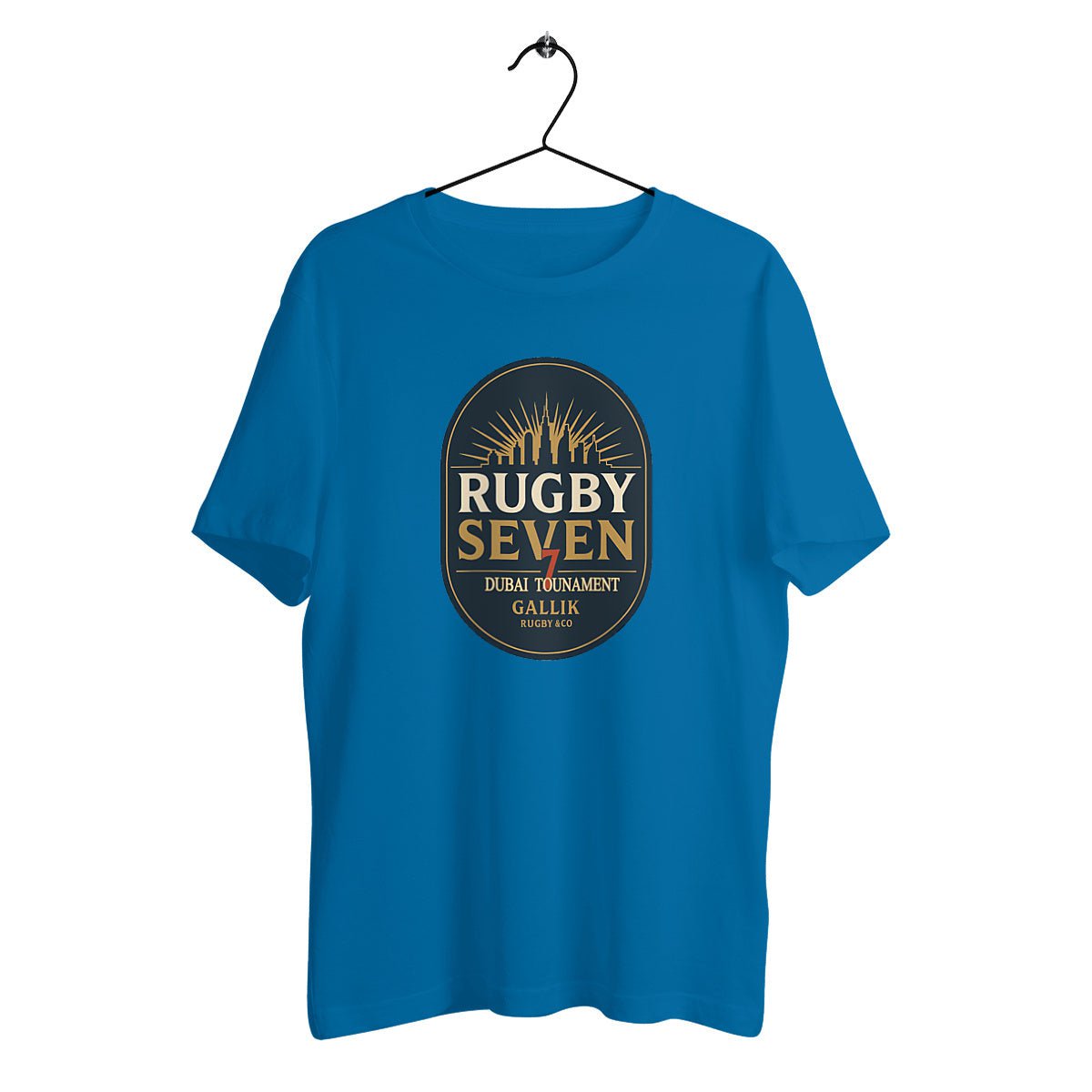 T-shirt Rugby Seven – Dubai Tournament - GALLIK RUGBY & CO T-Shirt Bleu / XS