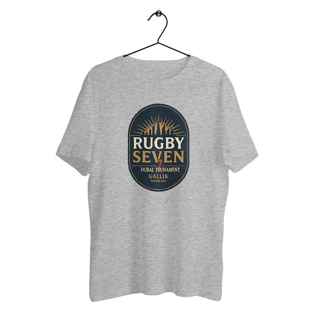 T-shirt Rugby Seven – Dubai Tournament - GALLIK RUGBY & CO T-Shirt Gris / XS