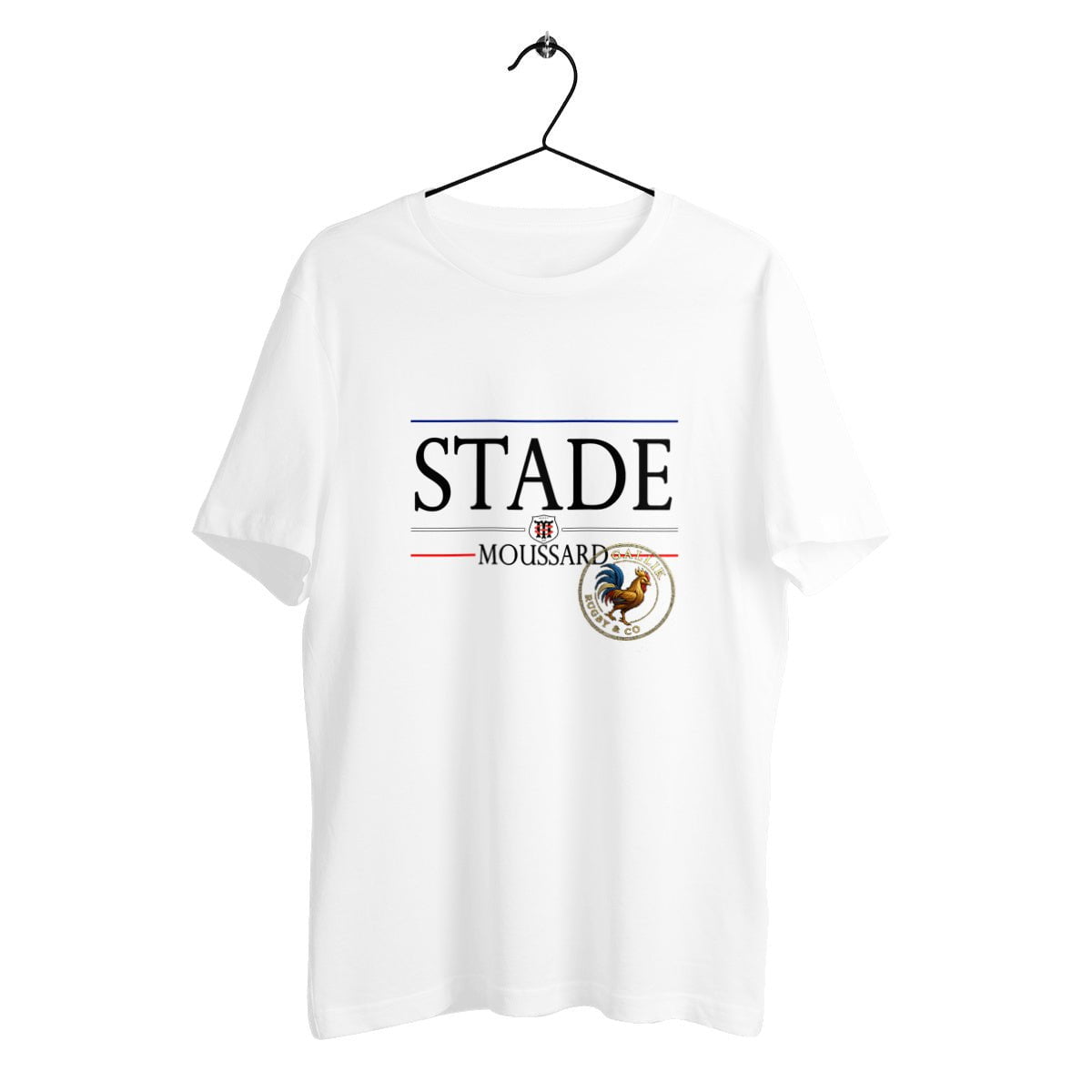 T-shirt Rugby - Stade Moussard X Gallik Rugby basic Blanc / XS