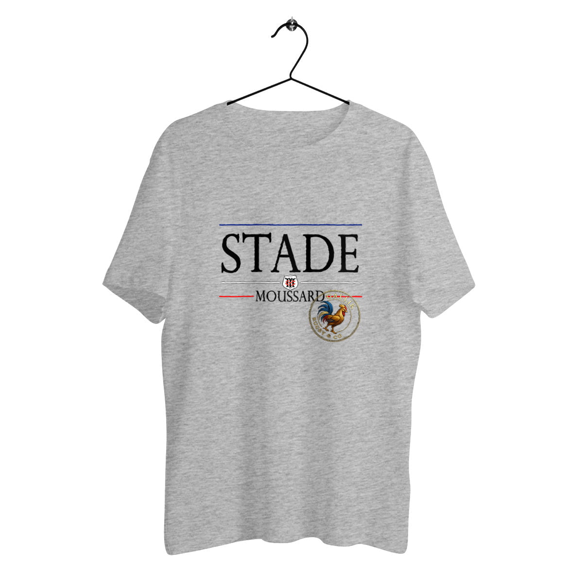 T-shirt Rugby - Stade Moussard X Gallik Rugby basic Gris / XS